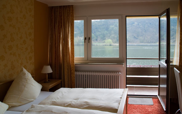 rooms of Zum Fährturm the interiour of one of our rooms, with a balcony facing the river Mosel